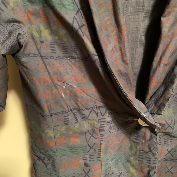 Distressed linen blazer - Picture 5 of 6